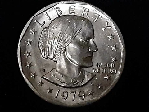 Rare 1979 Susan B Anthony Silver $1 With Dew Drop Mint Mark Mistake Cover