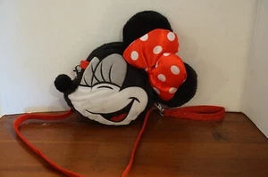 Disney Minnie Plüsch Gesicht Umhängetasche Top Zustand - Bild 1 von 3