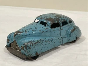 1930s RARE Suicide Door Wyandotte Nash Pressed Steel Toy Robin Egg Blue Car 6” - Picture 1 of 15