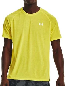 Under Armour Streaker Mens Running Top Yellow Short Sleeve Lightweight T-Shirt - Picture 1 of 3
