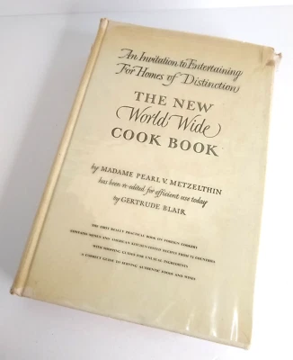 The New World Wide Cook Book Foreign Metzelthin Blair 2nd Printing HC DJ 1952 Foto 1 de 4