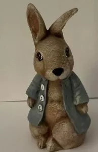 Hand Painted Peter Cottontail Rabbit Vintage Ceramic Beatrix Potter? - Picture 1 of 8