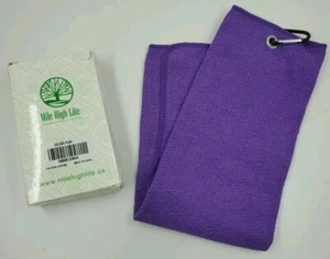 Mile High Life Mikrofaser Golf Handtuch mit Scheuerseite und Reinigungsseite - Bild 1 von 9