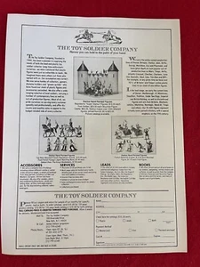 Vintage 1991 The Toy Soldier Company New York Print Ad- Ad Only - Picture 1 of 7