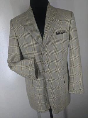 Abrigo Deportivo Bally Vintage 100% Algodón 3 Btn Sin Ventilaciones Talla 40 EE. UU. Corto - Casi Como Nuevo Foto 1 de 4