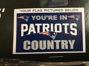 New England Patriots “You’re In Patriots Country” 3’x5’ Deluxe Flag Fremont Die - Picture 1 of 2