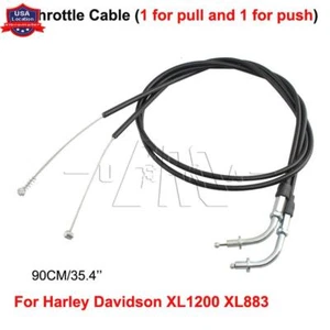 Cable de acelerador de 90 cm para Harley Sportster 1200 883 XL883 XL1200 personalizado - Imagen 1 de 11