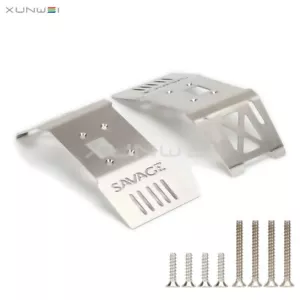 Lower Skid Plate Stainless Steel Armor Guard fits RC 1/8 HPI SAVAGE Flux X XL SS - Picture 1 of 7