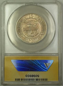 1936 York Commem Silver Half Dollar ANACS MS-60 Details Clnd Toned (Better Coin) - Picture 1 of 2