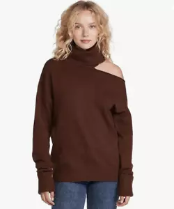 PAIGE Women's Raundi Turtleneck Sweater - Dark Brown - Size S - Picture 1 of 4