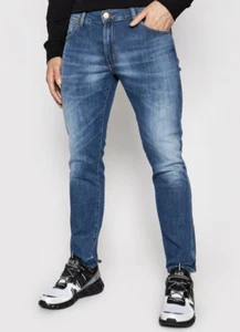 Wrangler jeans mens Larston tapered stretch slim fit 'De Lite' SECONDS WA203 - Picture 1 of 12