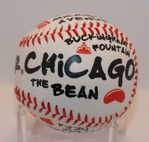 Atracciones escénicas de Chicago - béisbol tamaño regulación oficial - Imagen 1 de 5