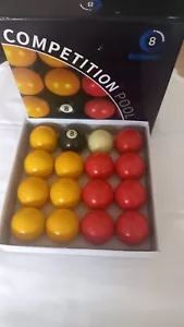 Red and Yellow Competition 2 inch PoolBalls for Pubs and Clubs - Picture 1 of 1