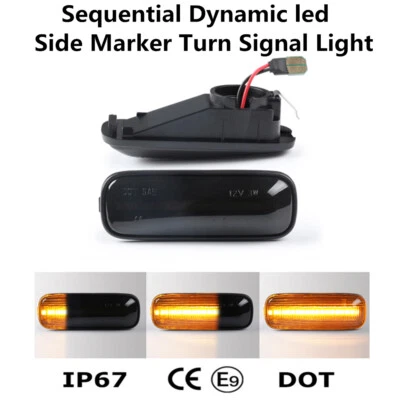 For Honda Civic 1996-2000 Sequential LED Side Marker Dynamic Turn Signal Lights Foto 1 de 4