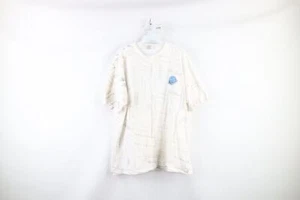 Vtg 90s Intel Computers Mens XL Distressed All Over Print Double Sided T-Shirt - Picture 1 of 11
