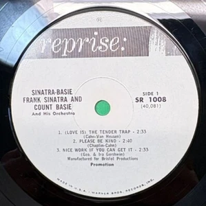 Frank Sinatra Count Basie Promo Compact Jukebox 33 Jazz Pop Little LP Reprise - Imagen 1 de 6