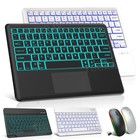 Für Samsung Galaxy Tab S9 FE S8 S7 S6 A9 Plus A8 QWERTZ Beleuchtet Tastatur Maus