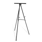 Extra Large 70" High Flip Chart Tripod Display Easel, Black Easel With Tray