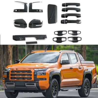 14PCS Body Side Protective Molding Trim Fit For Mitsubishi Triton L200 2024 2025 — 第 1/4 张图片