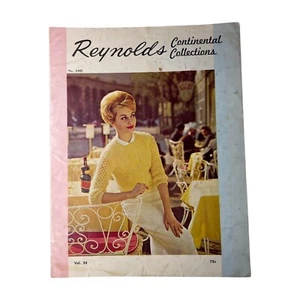 Vintage Reynolds Designer Sweaters Coats Continental Collection Vol 24 #2401 - Picture 1 of 4