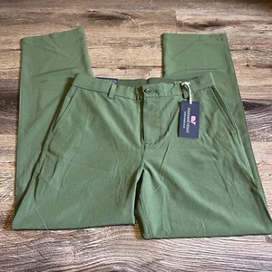 NEW WITH TAGS Boys Vineyard Vines Performance Breaker Pants - 16 - Cypress Green - Picture 1 of 4