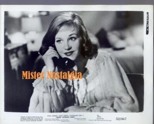 Foto d'epoca 1952 Hildegarde Neff al telefono di notte senza dormire - Foto 1 di 1