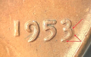 1953 P Lincoln Wheat Cent-"POOR MANS DOUBLED DIE"-(Shadow 3)-NICE! - Picture 1 of 4