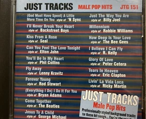 Just Tracks Karaoke JTG151 - Éxitos Pop Masculinos - Sincronización N, Sello, Disco CDG Elton John - Imagen 1 de 2