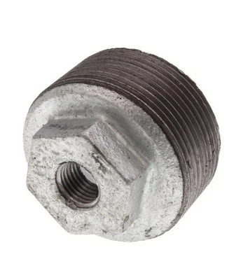 1-1/2" x 1/4" Galvanized Malleable Hex Bushing - Image 1 of 3