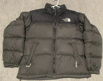 The North Face Black 1996 Retro Nuptse 700 Down Filled Zip Puffer Jacket Size L - Image 1 of 4