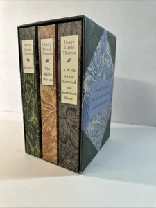 Henry David Thoreau 3 Book of the Month Club Box Set Walden/Maine Woods/Concord - Bild 1 von 6