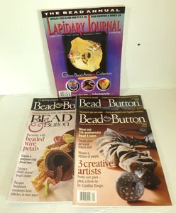 Lot of 4 BEAD & BUTTON Magazine 1998 + LAPIDARY JOURNAL Bead Annual / VG to LN - Picture 1 of 23
