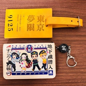 DemSlayer Kimetsu Yaiba OsBKa Metro Pass Case Reel Mugen TraLuggage Tag e5 - Bild 1 von 8