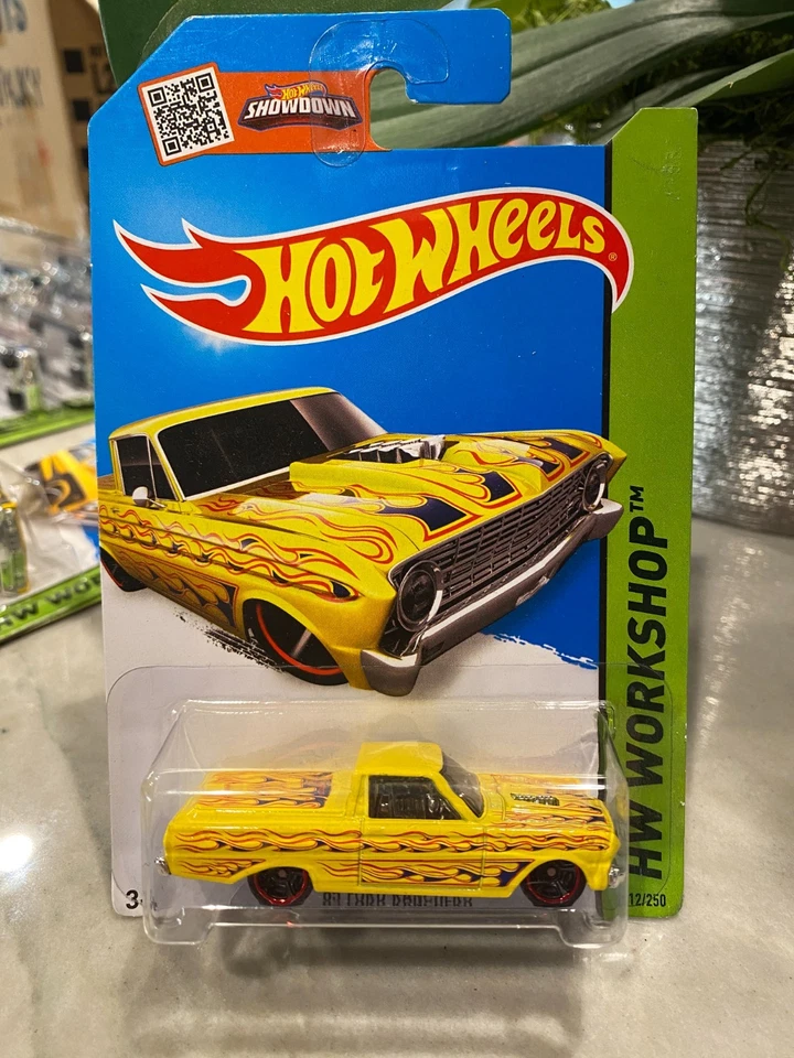 2015 Hot Wheels #212 HW Workshop-Heat Fleet '65 Ford Ranchero Variação Amarela - Imagem 1 de 1