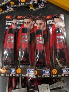 Rubie's Fake Vampire Blood Halloween Costume Accessory Makeup 4 Packs LB8 - Picture 1 of 1