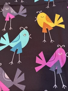 Greta Lynn for Kanvas Studio “Tweet As Can Be” Cotton Colorful Birds 43” x BTY - Picture 1 of 3