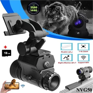 NVG50 2k helmet digital night vision 45°goggles scope WIFI 940nm IR monocular AU - Picture 1 of 20