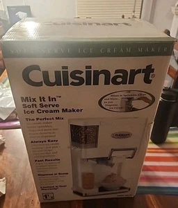 Cuisinart Mix It In Soft Serve Ice Cream Maker Yogurt White 1.5 Quart ICE-45 - Picture 1 of 20