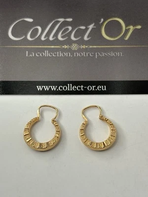 Boucles d’oreilles créoles - or 18k - 2.01 grammes - Photo 1/4