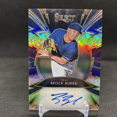 2020 Panini Select Sparks Signatures Holo Prizm /99 Brock Burke Rookie Auto RC - Image 1 of 2