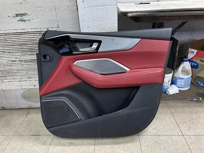 2023 ACURA MDX Passenger Right Side Front Door Trim Panel Black and Red OEM  - Image 1 of 4