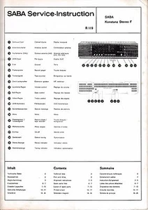 Manual de servicio para Saba Konstanz Stereo F  - Imagen 1 de 1