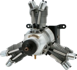 SAITO FA-200R3 4-stroke, 3-cylinder glow engine Radial 32.98cc new - Picture 1 of 2
