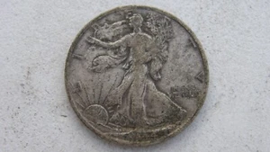 1944-D Walking Liberty Half Dollar 90% Silver Very Good VG See Pictures - Picture 1 of 6