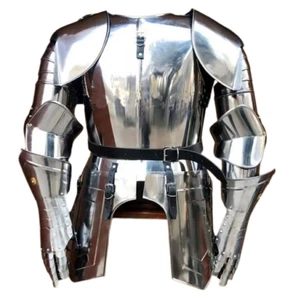 Medieval Wearable Half Suit Of Armor Knight Larp Cosplay Costume - Picture 1 of 8