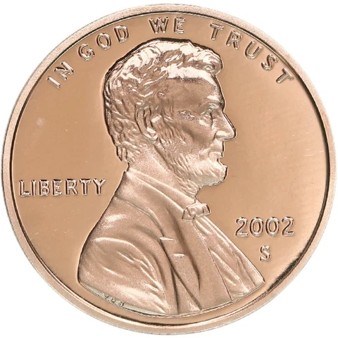 2002 S Lincoln Memorial Cent Gem Deep Cameo Proof Penny Cover