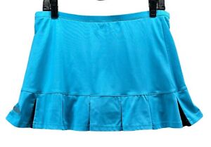 Bolle High Performance Pleated Hem Tennis Golf Skirt Skort Blue Womens Size S