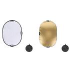 24x35inch Oval Reflector with Handle Multifunctional Accessories Foldable