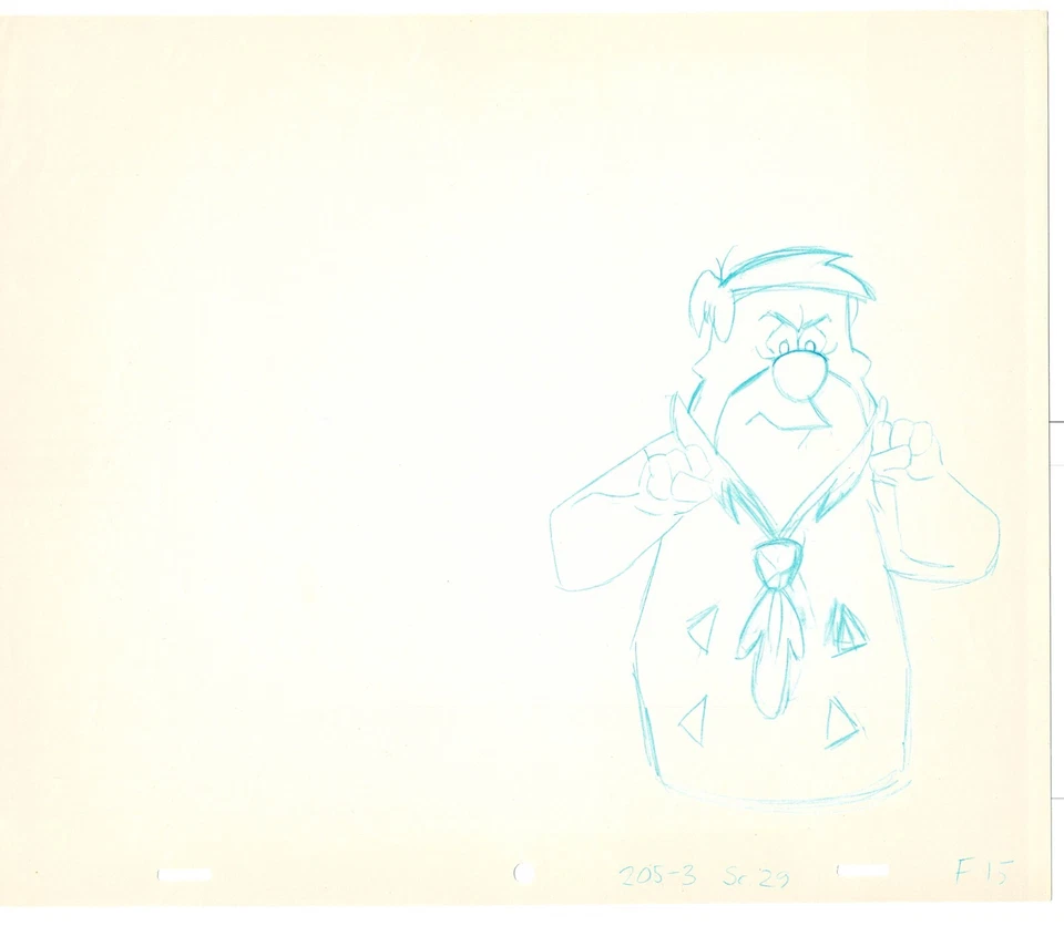 Picapiedra Frankenstones Animación Arte Celular Dibujo Hanna-Barbera 1980-1 A-010 Foto 1 de 1