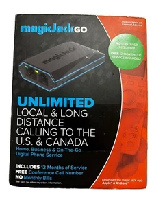 Urządzenie serwisowe Magicjack Go K1103 - nieograniczone połączenia przez 12 miesięcy w USA i Kanadzie - Zdjęcie 1 z 8